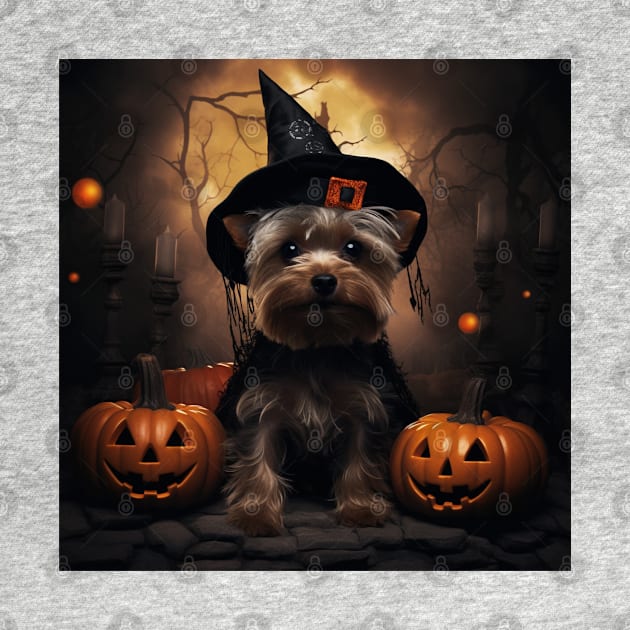 Cute Yorkshire terrier Halloween by NatashaCuteShop